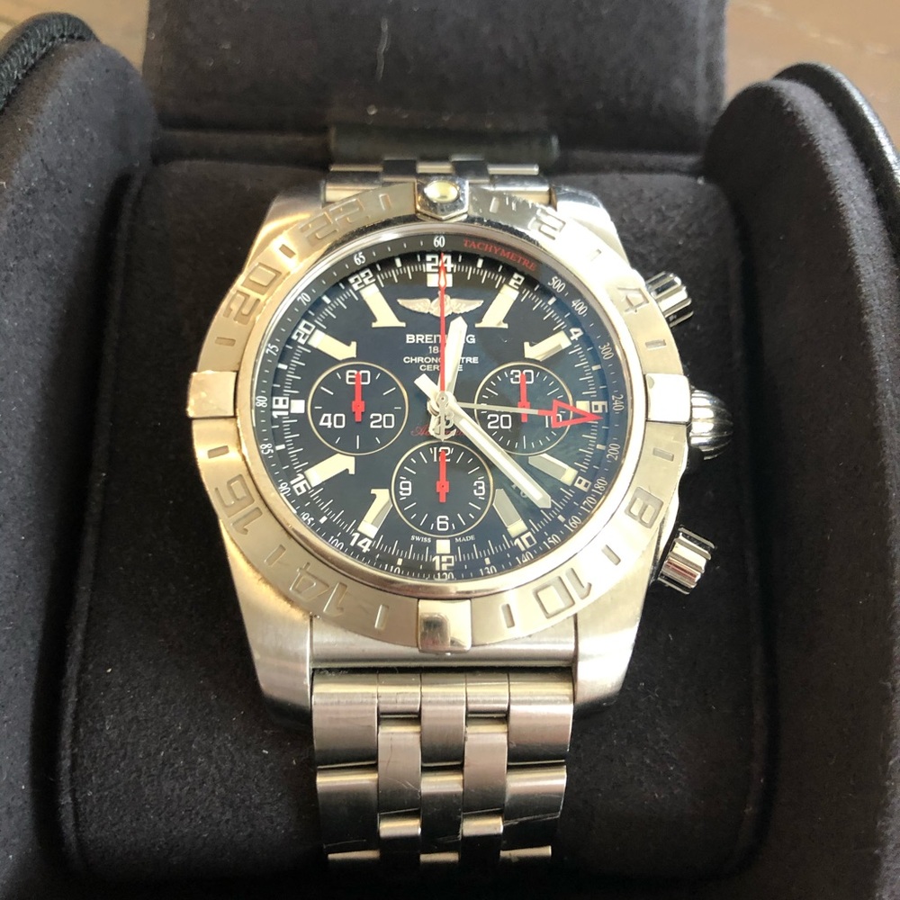 AUTHENTIC LE Breitling Chronomat GMT Watch